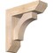 Ekena Millwork Westlake Slat Smooth Bracket w/ Offset Brace, Douglas Fir, 5 1/2"W x 18"D x 18"H BKT0604X18X18WTL06SDF - alternate 1